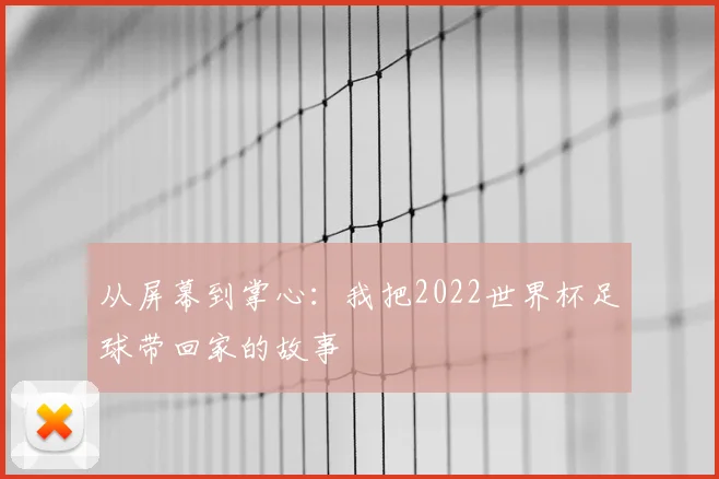 从屏幕到掌心：我把2022世界杯足球带回家的故事